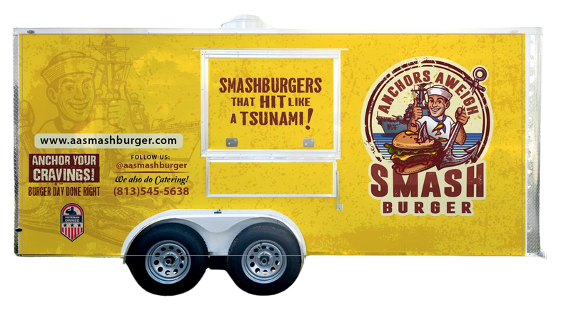 Food Truck Wrap Design Smashburger Trailer